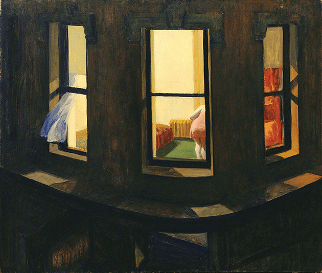 Edward Hopper, Night Windows, 1928, The Museum of Modern Art, New York. Image: © The Museum of Modern Art, New York/Scala, Florence, Artwork: © Heirs of Josephine Hopper / Licensed by Artists Rights Society (ARS), NY, DACS, London 2022